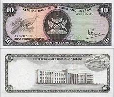 *10 Dolárov Trinidad Tobago 1977, P32a UNC - Kliknutím na obrázok zatvorte -
